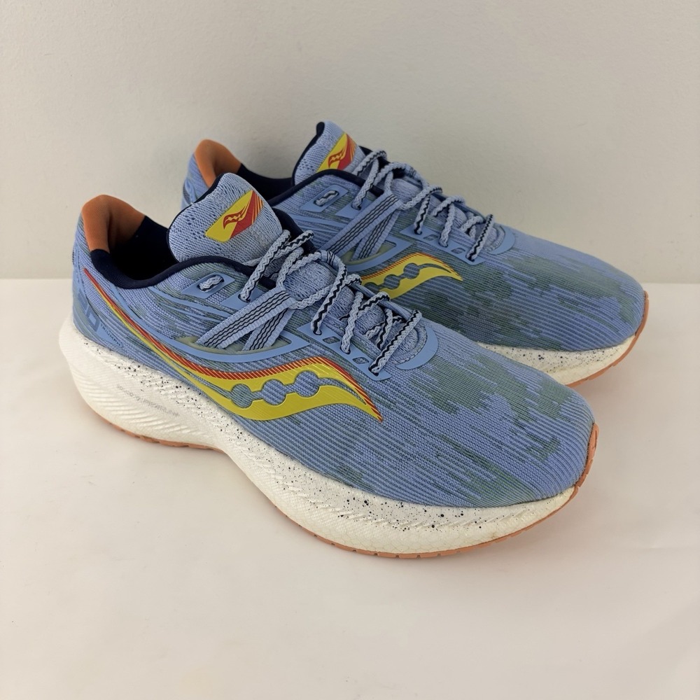 Saucony Triumph 20 Ether Women Running Shoes US 9 Blue S10759-35